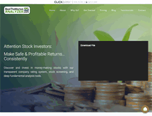Tablet Screenshot of beatthemarketanalyzer.com